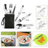 12Pcs Camping Cookware Set Camping Stove Aluminum Pot Pans Kit for Hiking Picnic Outdoor with Cup 74738060