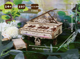 MUSIC PARK 3d Wooden Puzzle Piano Music Box Can be played Handmade Assembly Model kit DIY Crafts 08542761