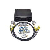Hydraulic Pressure Test Kit with 5s 5 Test Hoses 13 Couplings and 14 Tee Connectors Pressure 20882253