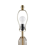 Faceted Brown Glass Table Lamp B035P264526