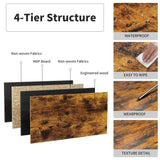 5-Piece Kitchen Counter Height Table Set, Bar Table with 4 Stools W57863979