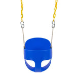 ZUN EVA+ Iron Swing + Hanging basket swing combination Blue Baby Swing 25599823