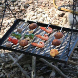 BBQ Swing Hanging Campfire Cooking with Adjustable Iron Grill Grates,Foldable Campfire Cooking 91419289