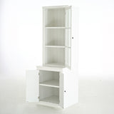 75.25'' Tall Display Cabinet with Single Tempered Glass Door, China Cabinet Hutch Cabinet with N845P279958W