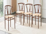 Wesborn Chair-Y-shaped Medieval Style Armchair for Dining Table, Woven Seat W2920P430784