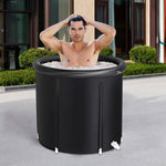 ZUN Ice Bath Tub for Athletes with Cover, 105 Gallons Cold Plunge Tub for Recovery, Multiple Layered 46144037