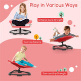 Kids Sensory Swivel Chair 360&deg Spin, 220lbs Capacity, Elephant Design, PP/Metal, Anti-Slip Pads 06706032