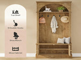 Entryway Coat Rack Shoe Storage 60339177