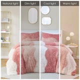 Twin/Twin XL Ombre Shaggy Faux Fur Comforter Set B035129807