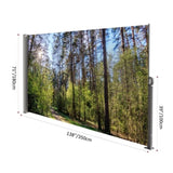 71"x138" Retractable Side Awning Screen, Semi-transparent with UV printing,UPF50,Ideal for blocking W2205P305891