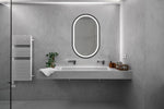 ZUN 20X32inch Bathroom Led Classy Vanity Mirror with focused backplane,Black aluminum alloy frame,High W1992P211244