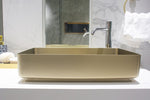 ZUN 20.66''x13.62'' Stainless Steel Rectangular Vessel Bathroom Sink W997114978