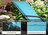 Foldable Chaise Lounge Cushion Set of 2 05784527