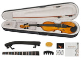 Full Size 4/4 Violin Set for Adults Beginners Students with Hard Case,Violin 08941007