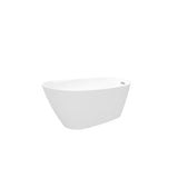 ZUN 67'' Acrylic Freestanding Soaking Bathtub with Classic Slotted Overflow and Toe-tap Drain in Chrome, W2568P166132