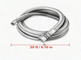 2 in x 20 ft Suction Hose, Green Hose for Sewage Treatment, Water Transportation & Agricultural 95752829