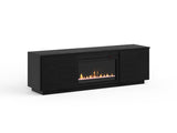 73 inch Fireplace TV Stand for TVs up to 85 inches, Black Finish B108P255362