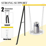 ZUN Porch Swing Frame, Heavy Duty Swing Stand, A-Frame Swing Stand Frame for Backyard Yoga Hammock 27558576