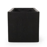 ZUN OUTDOOR LARGE SQUARE MGO PLANTER 35''L 70626.00BLK