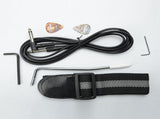 Novice Entry Level 170 Electric Guitar HSH Pickup Bag Strap Paddle Rocker Cable Wrench Tool Black 11683371