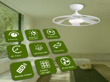 Light Pro 22 in. LED Indoor white Smart Ceiling Fan with DC Motor Unable ship on weekends, TK/TEMU 14486000