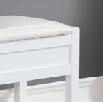 ZUN Rouen Seating Bench with Shoe Storage, White T2574P164221