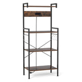 4-storey kitchen storage rack with power sockets 43169437