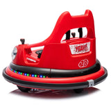 ZUN 12V ride on bumper car for kids,electric car for kids,1.5-5 Years Old,W/Remote Control, LED Lights, W1396132721