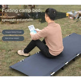 ZUN Ultralight Portable Folding Bed - Durable Aluminum Alloy Design for Seamless Camping, Hiking & 39822429