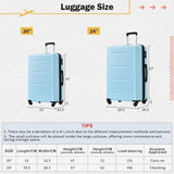 2 Piece Luggage Set with Bags Expanable Spinner Wheels ABS Lightweight Suitcase with TSA Lock N732P198744N