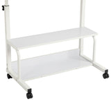 White Wood Grain P2 15MM Particle Board with Melamine Coating Adjustable Computer Desk with 3 USB 35777601