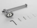 Bathroom Hardware Set, Thicken Space Aluminum 3 PCS Towel bar Set- Gun Grey 16-27 Inches Adjustable 10204461