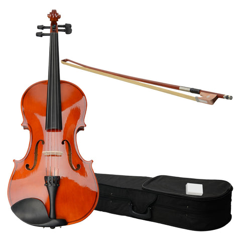 ZUN 15" Acoustic Viola Case Bow Rosin Nature Color 74437780