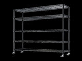Heavy Duty Shelves 59.06" W Wire Shelving Unit with Wheels 3125LBS NSF Metal Shelves for 91765817