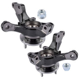 ZUN Front Left & Right LH & RH Wheel Bearing Hub Knuckle Assembly For Nissan Versa 1.6 S SL SV Note 1.6L 59620477