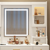 Large Vanity Table Set Makeup Vanity Dressing Table with Mirror, 6 Drawers & Shelves, Dresser Desk W509P301793