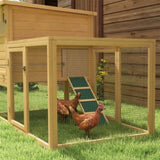 ZUN Wooden Chicken Coop 21111125