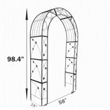 Metal Garden Arch Garden Arbor Trellis Climbing Plants Support Arch Outdoor Arch Wedding Arch Party W656127048