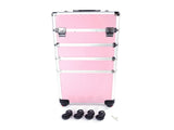 4 in 1 Aluminum Cosmetic Makeup Case Tattoo Box Pink 34306732