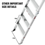 Household Aluminum Attic Ladder 25" x 54" ,350lbs Capacity, 7-10 ft Ceiling Height W2529P185494