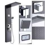Stainless Steel Bathroom Shower Panel Rain Waterfall Spray with Handshower Kit 52586074