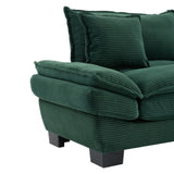 Corduroy Sofa Sleeper Couch Loveseat Sofa with Pillows Comfy Upholstered Deep Seat Sofa for W676P227343