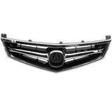 For 2006 2007 2008 Acura TSX Front Bumper Grille Grill W/Chrome Molding 4DR W1155P339604