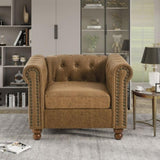 Classic Traditional Living Room Upholstered Sofa with high-tech Surface/ Chesterfield Tufted W1708141947