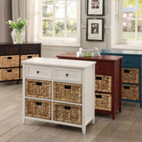 Teal Console Table with Storage B062P189200