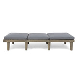 ARIANA KD WOOD CHAISE LOUNGE W/ CUSHION 57523.00GRY