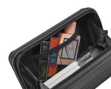 18" Carry On with Front Open Door &Laptop Interlayer, Hard Shell Suitcase Built-In TSA 08080314