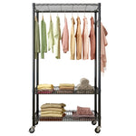 ZUN Wire Garment Rack Heavy Duty Clothes Rack,Closet Organizer Metal Garment Rack Portable Clothes 70689472