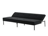 69.88 Inch Convertible Futon Sofa Bed, Multi-Functional Foldable Sofa with Polyester Upholstery, B347P506089
