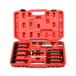 ZUN 16pcs Blind Hole Pilot Internal Extractor/Remover Bearing Puller Set W/ Red Case 57036071